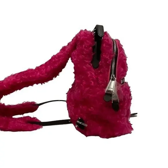 Moschino Pink Fur Backpack